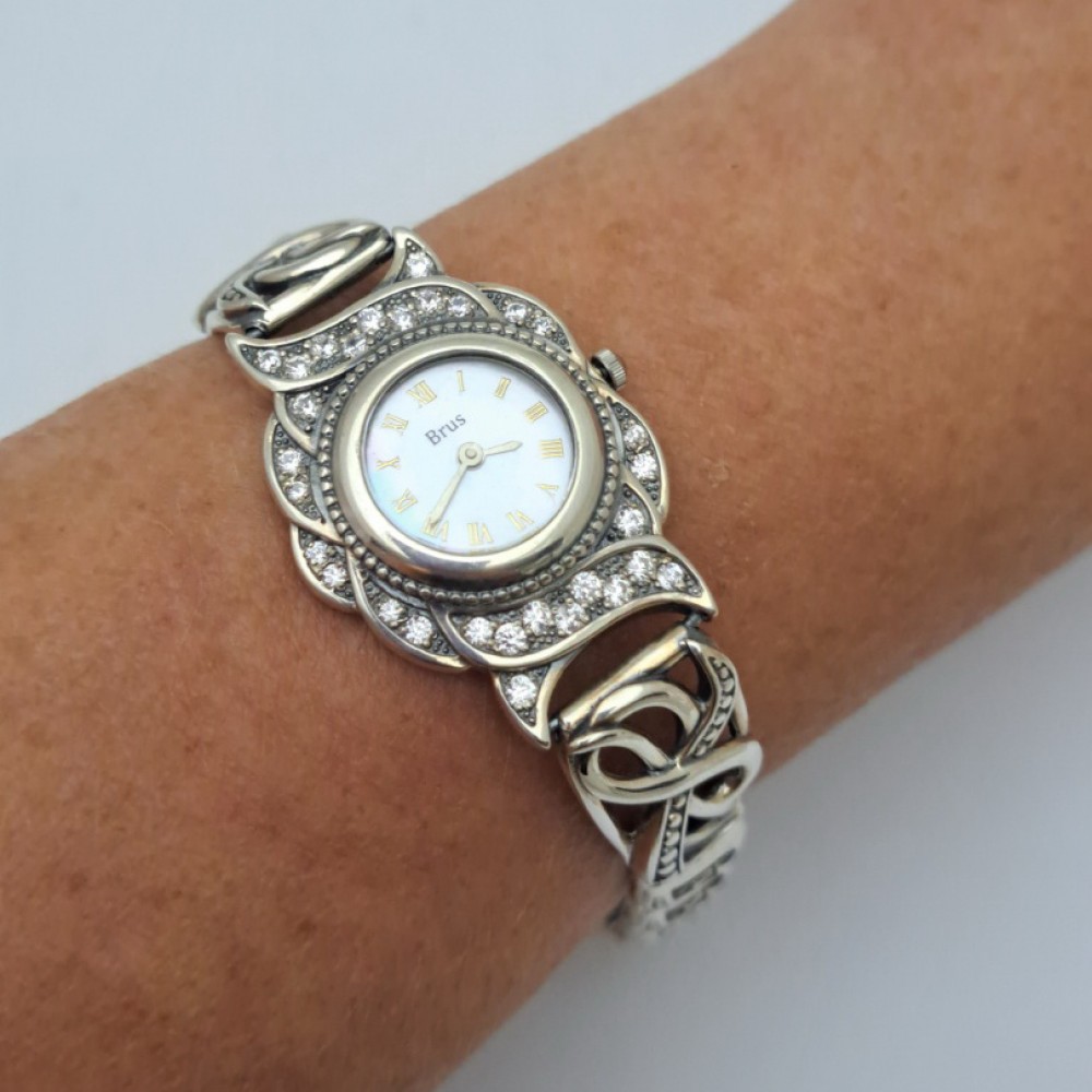 Серебряный часы бр-10024