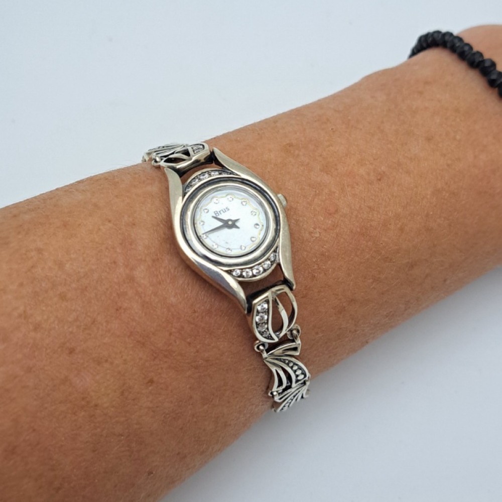 Серебряные часы бр-10026