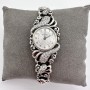 Серебряные женские часы с камнями на браслете, 925 пробы БР-1005871