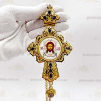 Крест латунный в позолоте для священника 2.10.0141ЛП-21ЛП