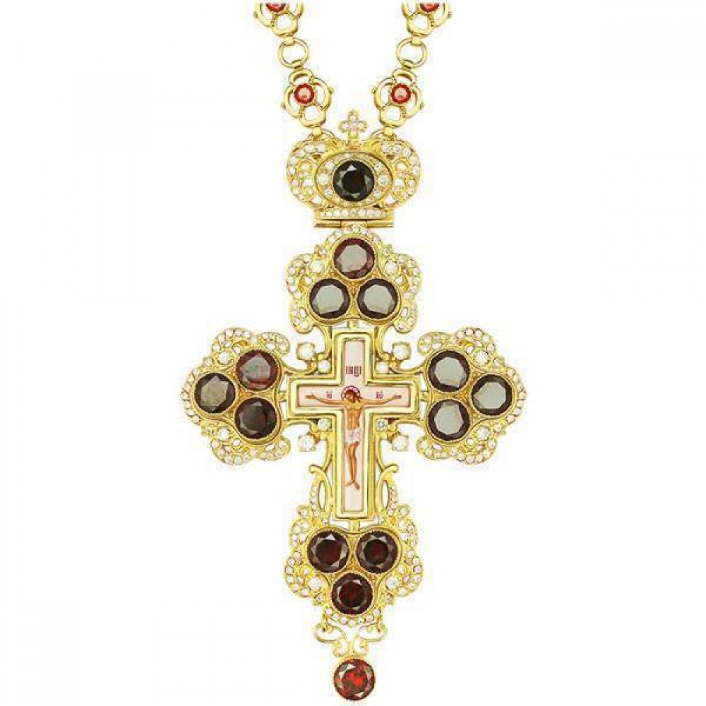 Хрест наперсний латунний у позолоті 2.10.0126ЛП-262ЛП