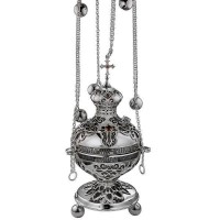 Кадило латунное посеребренное со вставками аг-2.7.0387Л