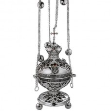 Кадило латунне посріблене зі вставками аг-2.7.0387Л