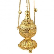 Кадило латунное в позолоте со вставками аг-2.7.0672ЛП