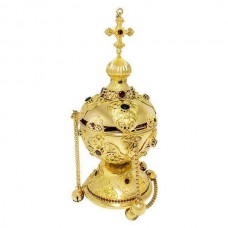 Кадило латунное в позолоте со вставками аг-2.7.0710ЛП