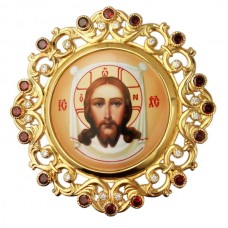 Накладка на митру латунная в позолоте со вставками АГ-2.7.1387ЛП