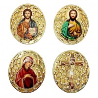 Набір накладок на митру латунь у позолоті АГ-2.7.2007ЛП