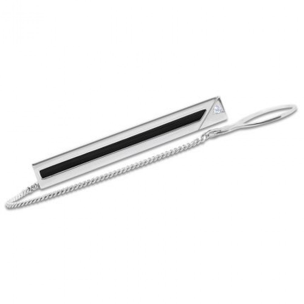 Срібний затискач для краватки ЛЗ-9613